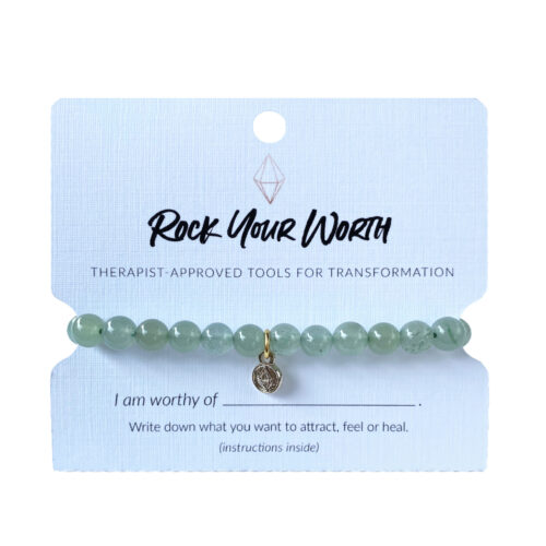 Green Aventurine Beaded Bracelet Rock Your Worth
